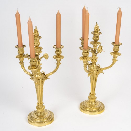 Lighting  - A Napoleon III Period Pair of candelabra