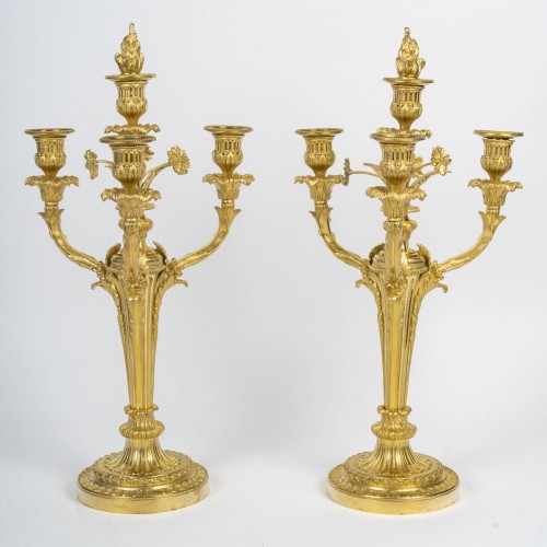 Paire de candélabres d'époque Napoléon III - Catel Antiquités