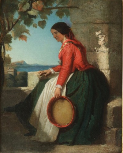 Dominique Louis Papety (1815 - 1849) Paire de portraits - Catel Antiquités
