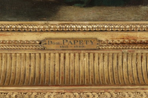 Dominique Louis Papety (1815 - 1849) Paire de portraits - 