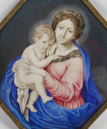 XVIIe siècle - Vierge à l'enfant, France XVIIe siècle