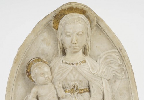 Vierge à l'enfant - Sculpture Style 