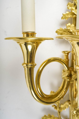 Luminaires Appliques - Paire d'appliques de style Louis XVI.