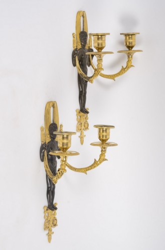 Lighting  - A Pair of 1st Empire  Wall - Lights.