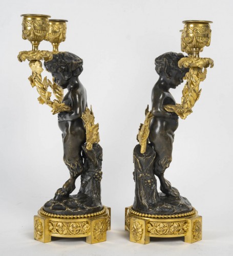 A Napoleon III Pair of Candlesticks - 