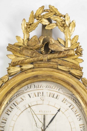 Decorative Objects  - A Louis XVI Period Barometer - Thermometer