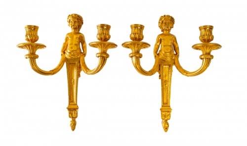 A Louis XVI Period  Pair of Wall-Lights