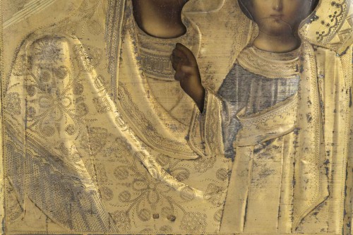 XIXe siècle - Icône représentant la Vierge de Smolensk, Russie, XIXe siècle