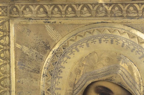 Icône représentant la Vierge de Smolensk, Russie, XIXe siècle - 