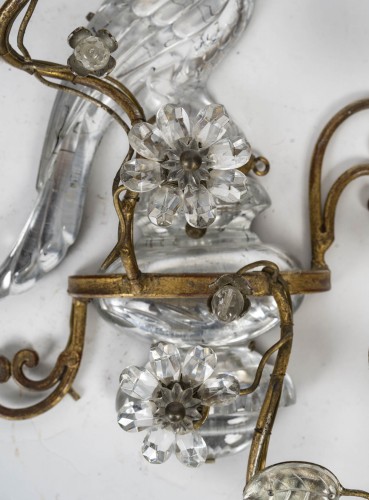 20th century - Pair Of Wall Lights Aux Perroquets, Baguès, 20th Century.