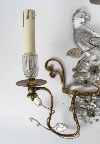 Pair Of Wall Lights Aux Perroquets, Baguès, 20th Century. - 50