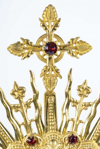 Gilded Bronze Monstrance, Napoleon III Period, 19th Century. - 