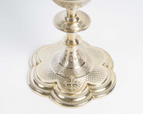 19th century - 19th century silver and vermeil chalice