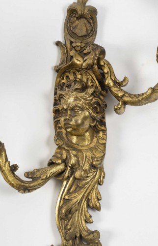 Lighting  - Pair of Régence-style wall lights, late 19th century