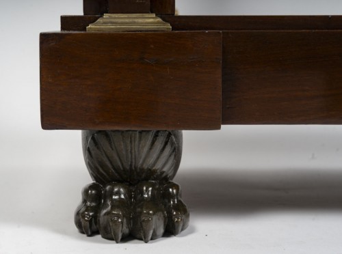 Small Empire Period Console In Mahogany And Gilded Bronze - 