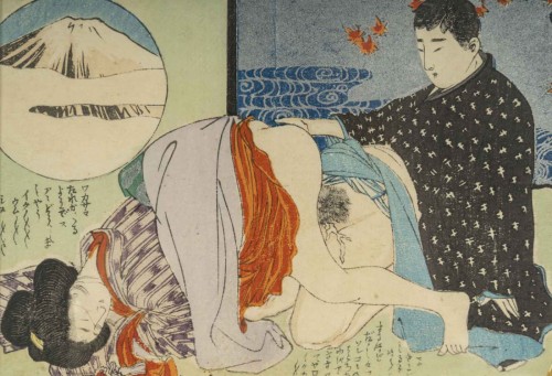 Series Of 8 Japanese Erotic Prints, From The 19th Century - Asian Works of Art Style 