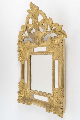Small mirror with glazing beads from the Regency period (1715-1724), 18th c - Mirrors, Trumeau Style 