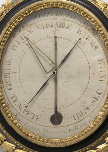 Decorative Objects  - Wooden barometer carved according to Torricelli, from the Louis XVI period 
