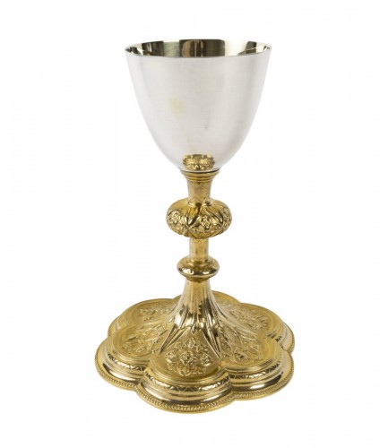 Calice de style néo-gothique, d'époque XIXe siècle