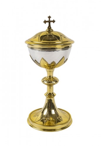 Ciboire de style néo-gothique, d'époque XIXe siècle
