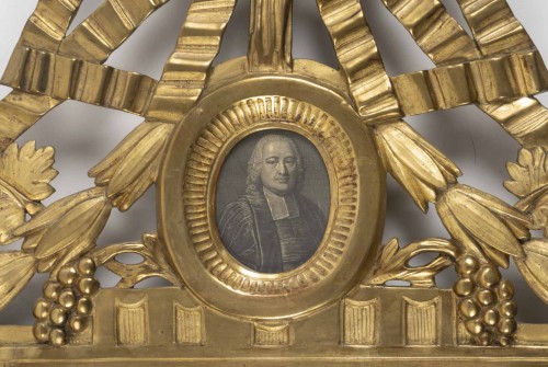 Miroirs, Trumeaux  - Miroir à parecloses d'époque Louis XVI