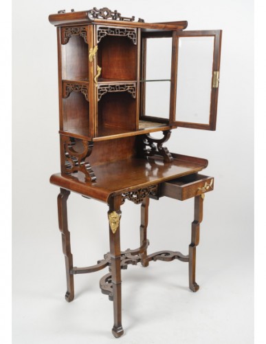 Vitrine d'époque Napoléon III attribué à Viardot - Mobilier Style Napoléon III