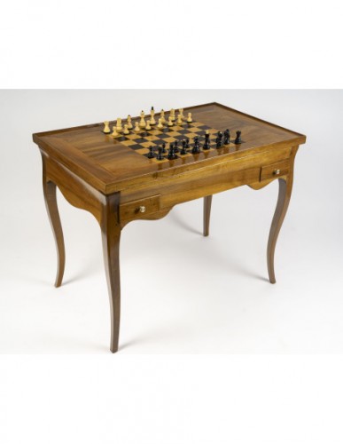 Table à jeux, éoque Louis XV - Catel Antiquités