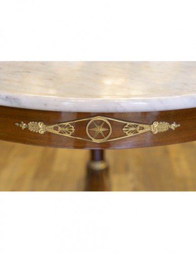 Large Pedestal Table In Empire Style of the late 19th century - Furniture Style Napoléon III