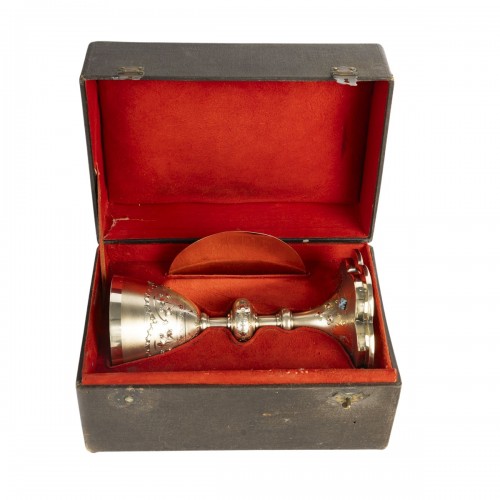 Calice et sa patène en vermeil du XIXe siècle