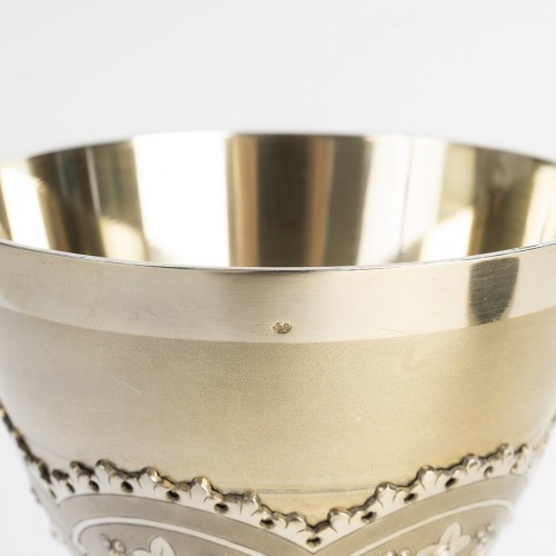 19th century Chalice and paten in vermeil - 