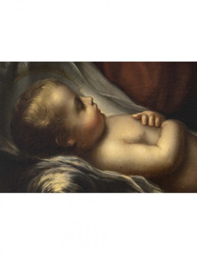 XVIIIe siècle - Vierge à l'enfant du XVIIIe siècle
