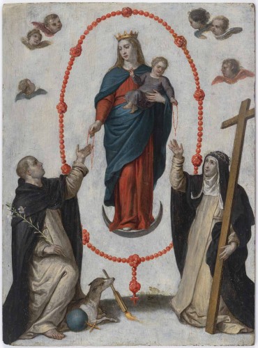Vierge à l'Enfant, Ecole Flamande  du XVIIe siècle