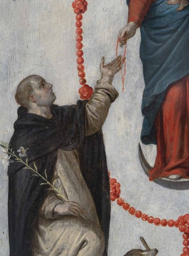 Art sacré, objets religieux  - Vierge à l'Enfant, Ecole Flamande  du XVIIe siècle