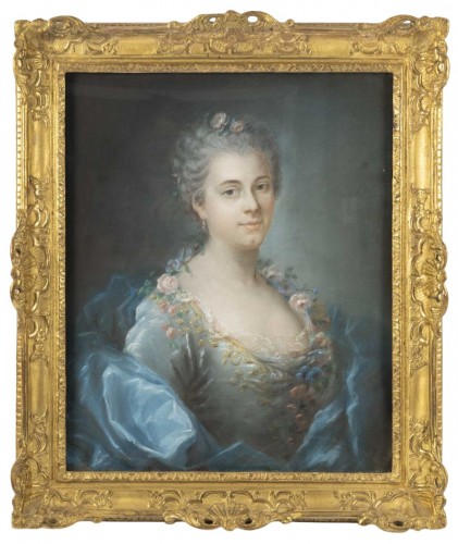 Portrait de "La marquise de Lage", d'époque Louis XV