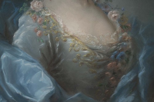 La marquise de Lage, portrait d'époque Louis XV - Catel Antiquités