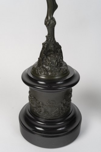 La Renommée et Mercure d'après Jean de Bologne (1529-1608), d'époque Napoléon III - Catel Antiquités