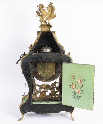 Antiquités - Cartel d'applique en bronze à décor floral, d'époque Louis XV
