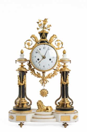 A Louis XVI portico clock