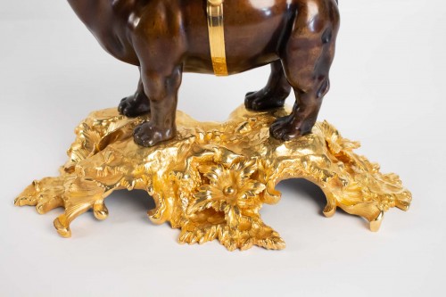 A gilt bronze clock &quot;à l&#039;éléphant&quot;. - 