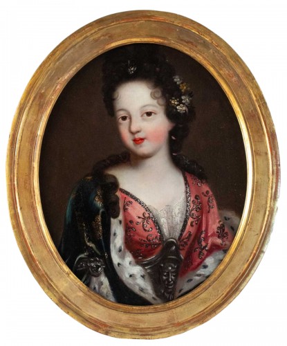 A Portrait of a Royal princess - French school of the 17th century