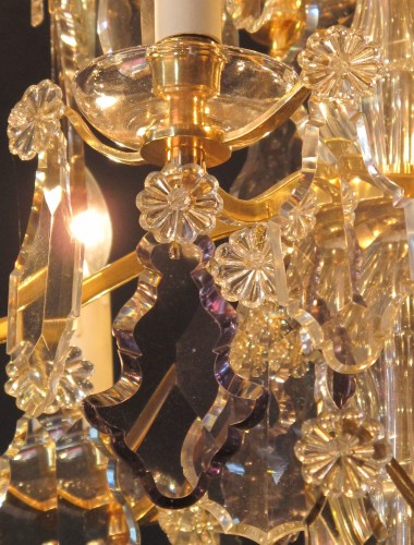 Lighting  - An Important Crystal Louis XV Style Chandellier
