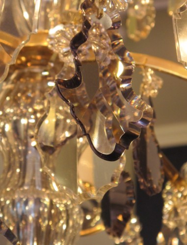 Grand lustre en cristal fin XIxe - 