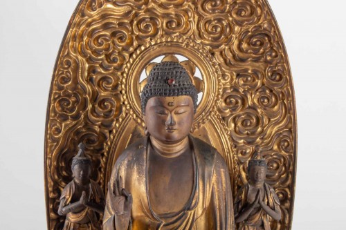 A Statue of Buddha Amida - Japan, Edo period - 