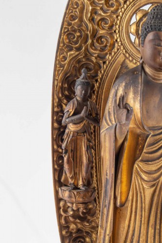 18th century - A Statue of Buddha Amida - Japan, Edo period