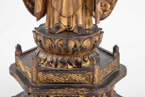Antiquités - A Statue of Buddha Amida - Japan, Edo period