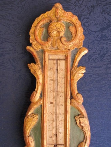 Baromètre - thermomètre d'époque Louis XV - Objet de décoration Style Louis XV
