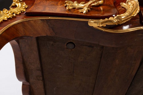 Furniture  - A rosewood, amaranth and tulipwood marquetry desk 19th century