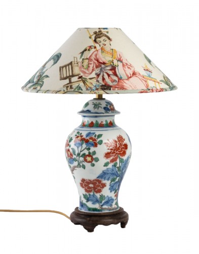 Lampe en porcelaine de Chine