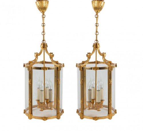 A Pair of Louis XVI style lanterns