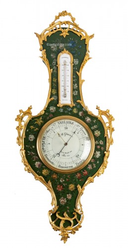 A Napoleon III Barometer - Thermometer